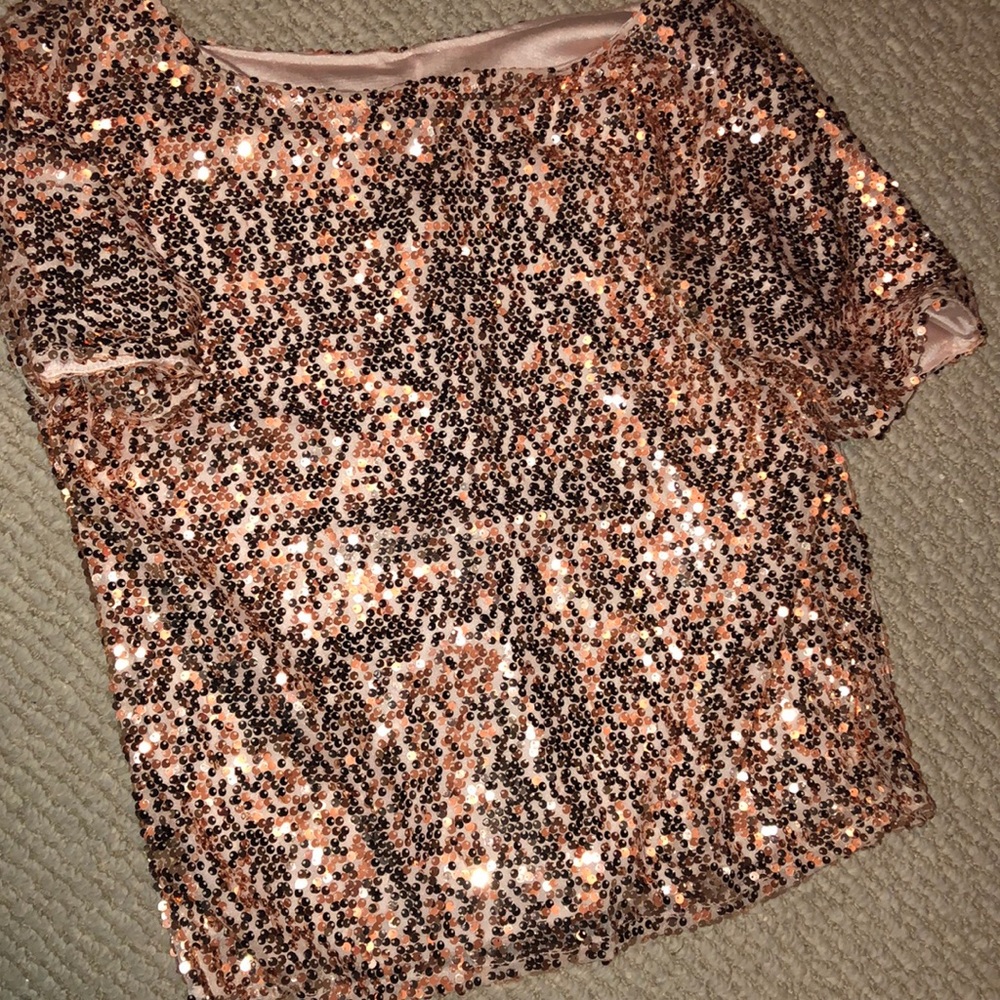 Sequined oversized top